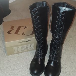 High cut boots